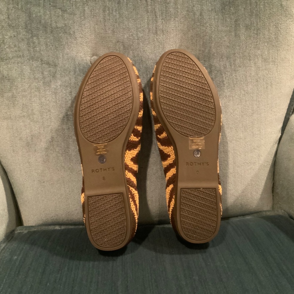 Rothys Chai Zebra Loafers - image 4